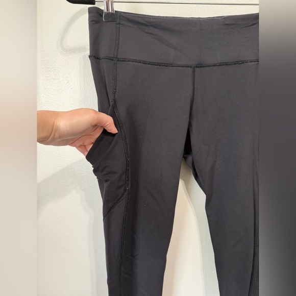 Lululemon Speed Tight Ruching Detail Leggings Size 8 - Picture 3 of 7